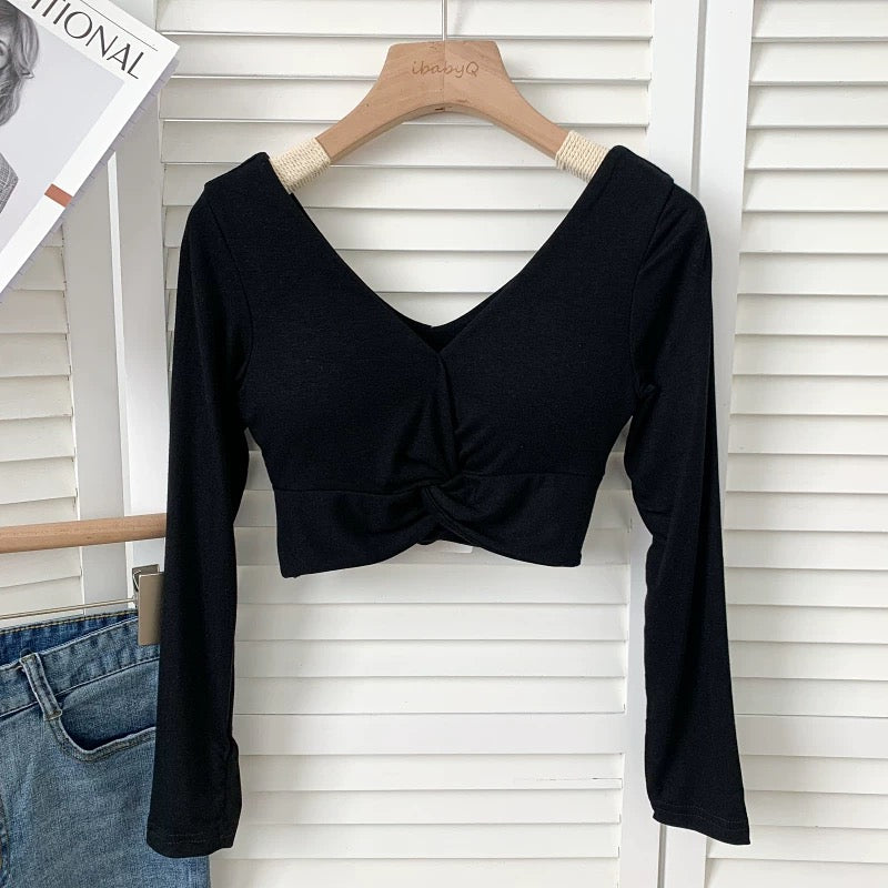 Dallas Front Knot Built-In Bra Top